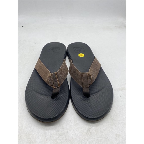 Reef Journeyer Men\'s Size 14 Flip-Flop Cushion Comfort Sandals Black / Brown D5